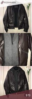 Express Men S Faux Leather Hooded Jacket Leather Jacket With Hood Faux Leather Hooded Jacket Hooded Jacket