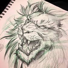 Instagram Mike Tattoo Lion Sketch Toronto Tattoos Red9ine Tattoos Drawing Art Original Art Lion Sketch Lion Art Lion Tattoo