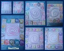 Les Spirales En Moyenne Section Les Patouilles De Bout2fee Art Montessori Art A La Maternelle Cours D Art