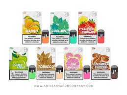 From the early days of cigalikes that offered the simplicity but without much satisfaction or overly impressive performance, to the modern day where here is how you refill vape pods for the juul, the vapeforward cync, the myblu and the aspire gusto. Skol Replacement Pods Artisan Vapor Pk