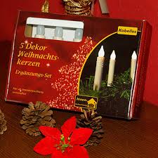 Schluss mit dem kabelsalat zu weihnachten. Erweiterungsset 5 Kabellose Christbaumkerzen Led Lichterkette Energiespar Xmas