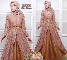 Dress brokat untuk ibu menyusui. 28 Model Baju Brokat Untuk Ibu Menyusui Modis