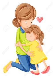 Ilustracion De Un Amor De Una Madre Y Una Hija Sobre Un Fondo Blanco Ilustraciones Vectoriales Clip Art Vectorizado Libre De Derechos Image 27135910