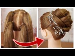 Hairstyle With Trick Quick Easy Hairstyle For Wedding Party Coiffure Mariage Facile A Faire Youtu Coiffure Mariage Facile Tuto Coiffure Coiffure Rapide