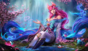 I don't main Ahri but I had to share with you this gorgeous render of Spirit  Blossom Ahri by Ayu : r/AhriMains