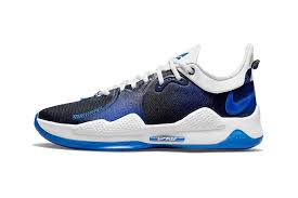 Paul george is an nba basketball player for the oklahoma city thunder and is signed as a nike basketball athlete. Nike Pg 5 Playstation Blue Cw3144 400 Release Date Hypebeast