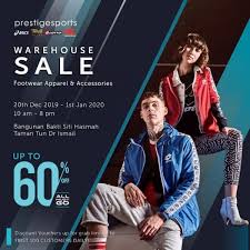 No sales advertisement is found. Prestige Sports Warehouse Sale Loopme Malaysia