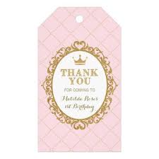 1st Birthday Thank You Gift Ideas Pink Gold Princess Birthday Party Favor Gift Tag Zazzle Com Princess Birthday Party Favors Princess Birthday Party Birthday Party Favors