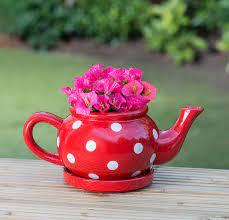 Ceramic Teapot Planter B M Stores Tea Pots Tea Pots Vintage Ceramic Teapots