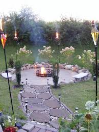 Feuerstelle Im Garten Und Gartenweg Feuerstelle Garten Gartenweg Backyard Fire Fire Pit Backyard Budget Backyard