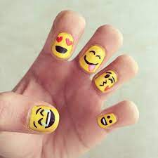 Wear Your Emotions On Your Hands With Emoji Nail Art Emoji Nails Nails For Kids Cute Nail Art