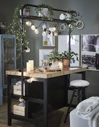 Kucheninsel Mit Gestell Vadholma Schwarz Eiche Eiche Gestell Kucheninsel Lumineux Mit Schwarz Ikea Kitchen Island Industrial Kitchen Island Home Decor