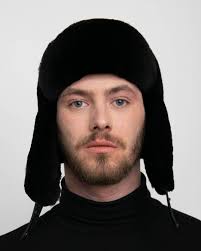 Men's Black Beaver Full Fur Hunter Hat