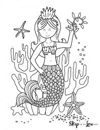 There are tons of great resources for free printable color pages online. Mermaid Coloring Pages Skip To My Lou