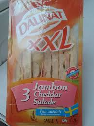 Sandwich Xxl Pain Polaire Jambon Et Cheddar Daunat 230g Tous Les Produits Fast Food Croques Sandwichs Prixing