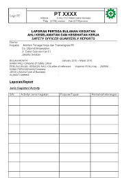 Maybe you would like to learn more about one of these? Contoh Format Laporan Kerja Bulanan