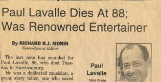 Paul Lavalle Obituary