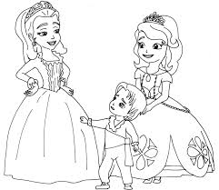 13 sofia the first printable coloring pages for kids. Sofia The First Coloring Pages Two Princesses And A Baby Sofia The First Coloring Page Coloring Library