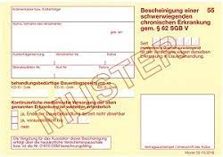 Kkh befreiung zuzahlung muster 55. Zuzahlungsbefreiung Fur Chronisch Kranke