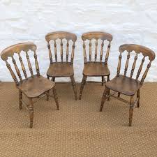 Safavieh ava 19 spindle dining chair (set of 2) dust regularly with a soft, dry cloth. Set Of Four Victorian Farmhouse Dining Chairs 4 Antiques Atlas
