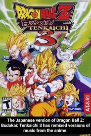 Capa Do Dragon Ball Z Budokai Tenkaichi 3 Budokai Tenkaichi 3 Has Remixed Versions Of Music From The Anime The Japanese Version Of Dragon Ball Z Budokai Tenkaichi 3 Has Remixed Versions Of Music F Dragon Ball Z