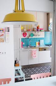 Blue Tile Kitchen Multicolor Retro Home Decor Home Decor Kitchen Design Color