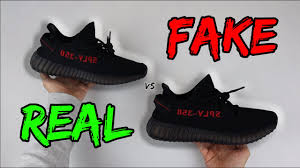 Fake yeezys could have any number of dots, but real yeezys have exactly 9 in the center box. Real Vs Fake Adidas Yeezy 350 V2 Bred Comparison Youtube