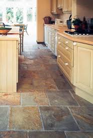 The attractive flooring material is known for its shiny, opulent look. Kitchen Tile Gallery Stonell Slate Flooring Kitchen Flooring Kitchen Tile