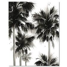 Black And White Palm Tree Art Black And White Palm Tree Iv Watercolor Print Children Art Home Decor Art Home Decor Bar Palm Trees Painting Art Tree Painting
