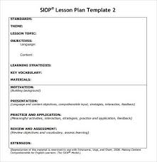Sample Siop Lesson Plan Template Download Lesson Plan Templates Printable Lesson Plans Math Lesson Plans Template