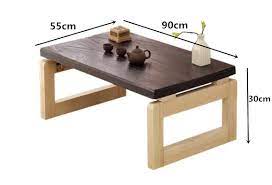 Construct a coffee table of your own that can fold flat and slide behind the couch or into a closet when not it. Vintage Wooden Table Foldable Legs Rectangle Living Room Furniture Asian Antique Style Long Bench Low Coffee Folding Table Wood Buy At The Price Of 92 07 In Aliexpress Com Imall Com