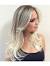 Long Blonde Hair With Side Swept Bangs