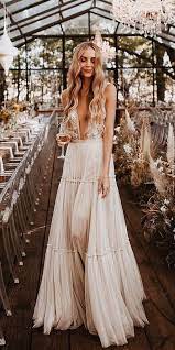 Chic Bridal Dresses Styles Silhouettes Boho Style Wedding Dress Chic Bridal Dress Boho Style Wedding