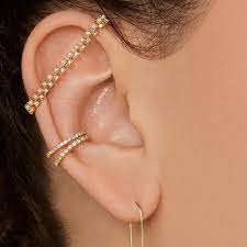 Find a great selection of earrings from baublebar, kendra scott, gorjana and more. Luna Chiao Rectangle Pearl Ear Bar Cuff Earring Trendy Ear Cuffs For Women Clip Earrings Aliexpress