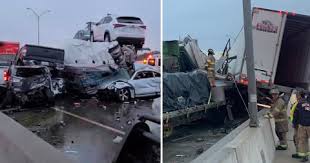 The pileup was reported around 6 a.m. At Least Six Dead And 65 Injured After Huge 133 Car Pile Up In Texas Metro News