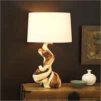 Gin Twist Table Lamp Large From Spaltana Large Table Lamps Wood Lamps Driftwood Lamp
