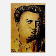Brendan Behan Art Print Irish Poet Poems Literature the Hostage Borstal Boy  the Quare Fellow Playwright Writer Literary Portrait Decor Quote