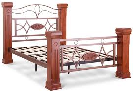 Oak and wrought iron bedroom sets. Omega 5ft Kingsize Bed Frame Chunky Solid Oak Posts With Bronze Metal
