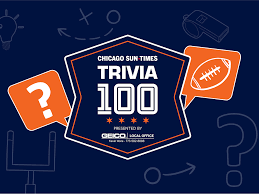 Oct 25, 2021 · whether you're planning parties or hitting the dating scene, these trivia questions for adults are the fun pastime you need right now!these lists are packed with fun, silly and difficult questions to ask to pass the time and have a fun challenge. Football Trivia 100 Chicago Sun Times