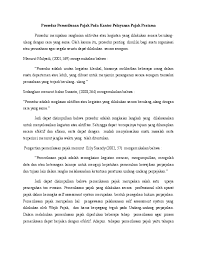 Doc Prosedur Pemeriksaan Pajak Pada Kantor Pelayanan Pajak Pratama Adi Kusuma Academia Edu