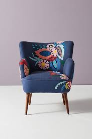 Felted Floral Accent Chair Anthropologie Greychair Floral Accent Chair Upholstered Chairs Floral Accent Chairs