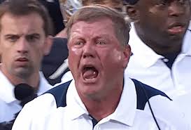 Does anyone have a pic of red faced Brian Kelly? : r/notredamefootball