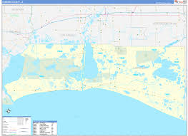 Cameron Parish (County), LA Zip Code Wall Map