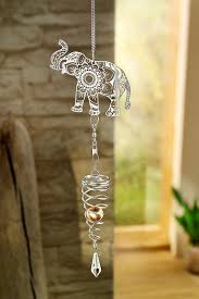 dekohanger elefant mit glaskugel spirale glaskugel elefant glas