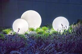 Have been patiently guiding me and helping me to analyze. Set Of Three Modern Garden Lamps Luna Ball 20 Cm 30 Cm 40 Cm White Balls Gloss Led Bulbs Included Lunares Store