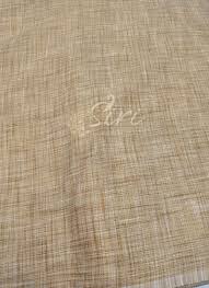 Fancy Khadi Fabric Per Meter In Gold Jute Colour