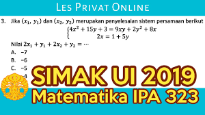 Check spelling or type a new query. Simakui2019 Bahas Matematika Ipa Simak Ui 2019 Kode 323 No 3 Youtube