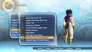 Animated Saiyan Tail Accessory for SYM and SYF – Xenoverse Mods