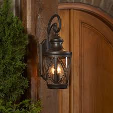 Find wall sconces at wayfair. Shop Allen Roth Castine 23 75 In H Rubbed Bronze Outdoor Wall Light At Lowes Com Wall Lights Hanging Porch Lights Outdoor Wall Lighting