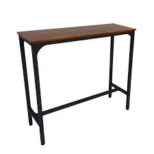 There are flexible table options, including pullout leaves, that are meant to accommodate a different number of guests within a room. Rectangular Height Kitchen Bar Table Pub High Dining Room Table Narrow Space Console Bistro Tables For Indoor Modern Industrial Style Black Frame Buy Online In Antigua And Barbuda At Antigua Desertcart Com Productid